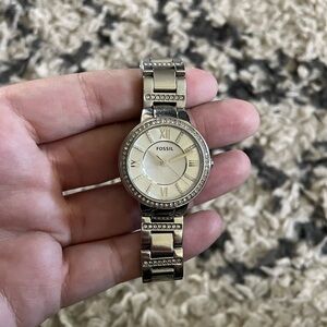 Silver Fossil watch
